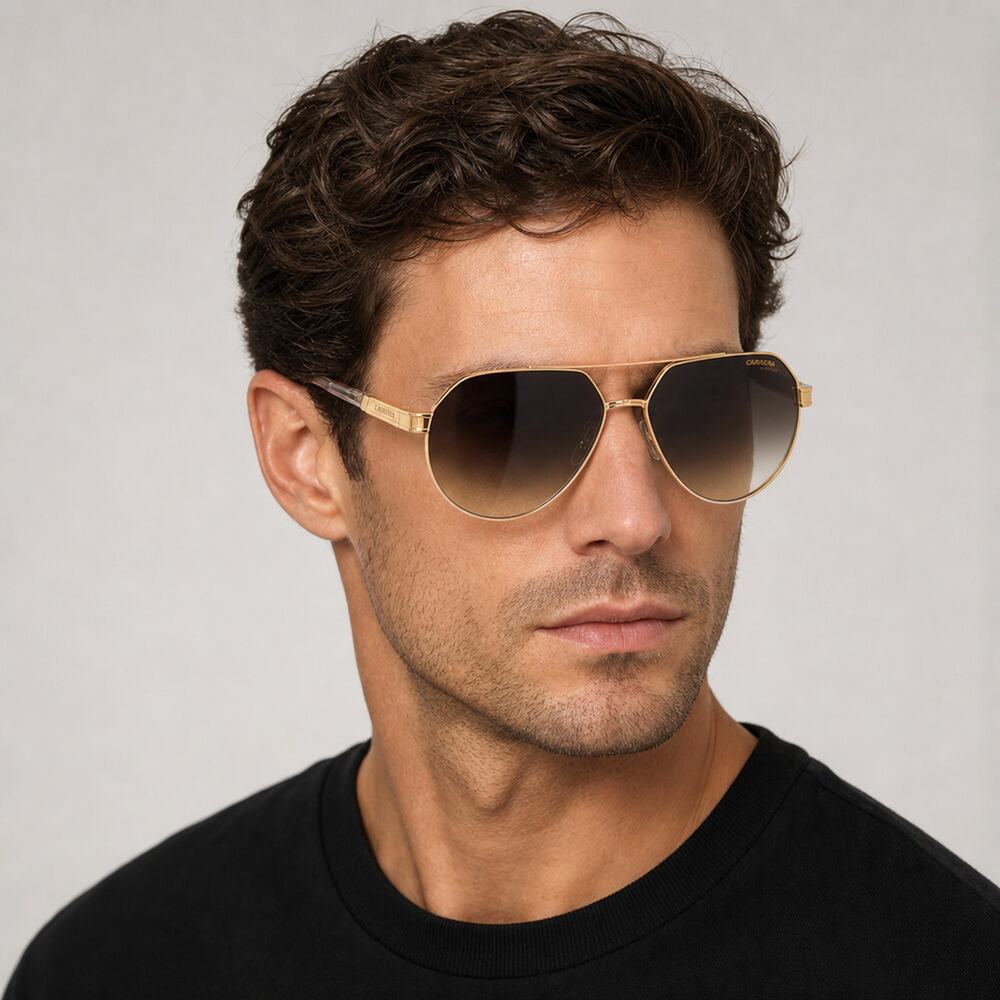 NEW Carrera CARRERA 1067/S 02F7HA Gold Sunglasses authentic